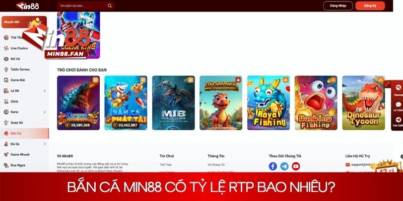 Tỷ lệ RTP của siêu phẩm bắn cá