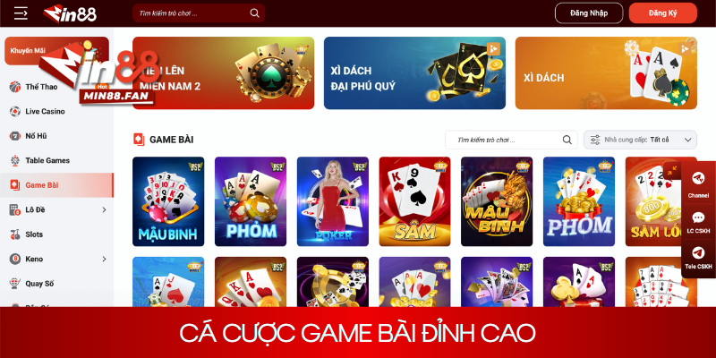 Cá cược game bài đỉnh cao